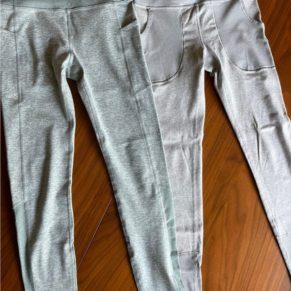 Athleta Kids Light Gray Leggings